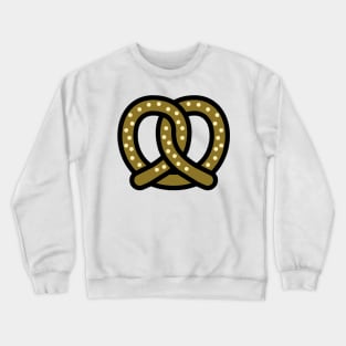 Brown Salted Pretzel Cartoon Icon Crewneck Sweatshirt